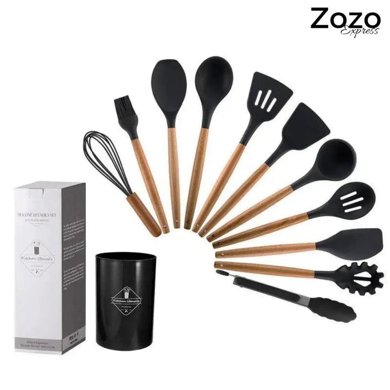 Utensílios de Cozinha de BamBu/12 Unidades - Zozo Express - Zozo Express