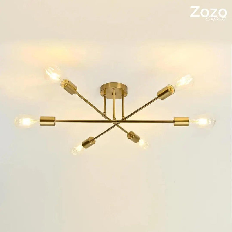 Lustre Sputnik 6 lâmpadas - Zozo Express - Zozo Express